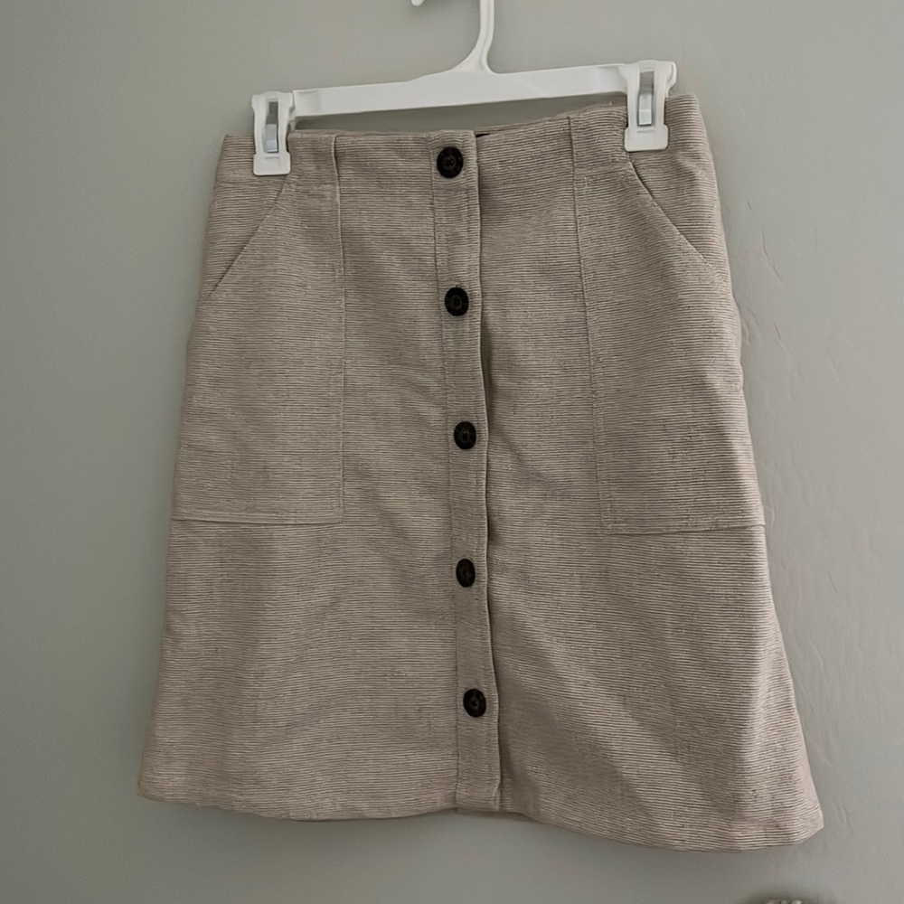 Banana republic button front skirt